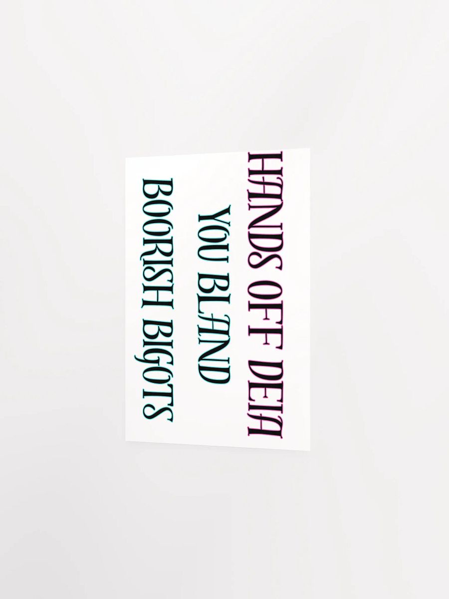 Hands Off DEIA, Bland Boorish Bigots (words only), Protest Posters product image (5)