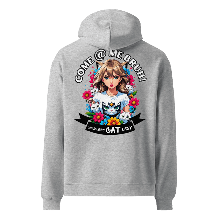 Childless Cat Lady - Premium Hoodie - Athletic Heather - Back Printed Design product image (1)