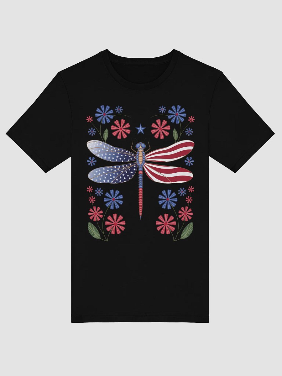Party Like It’s 1776 T-Shirt - Patriotic Dragonfly American Flag Design product image (17)