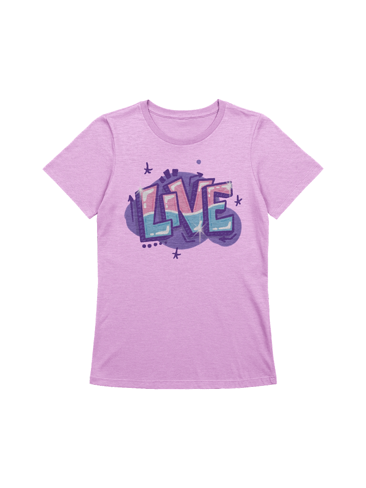 "LIVE" - Kawaiifiti Style - Women's Relaxed-fit T-Shirt (Light) product image (4)