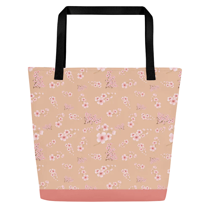 Cherry Blossoms on Cream Tote Bag product image (2)