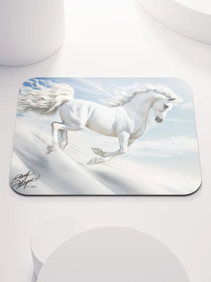 Behold a White Horse Mousepad product image (1)