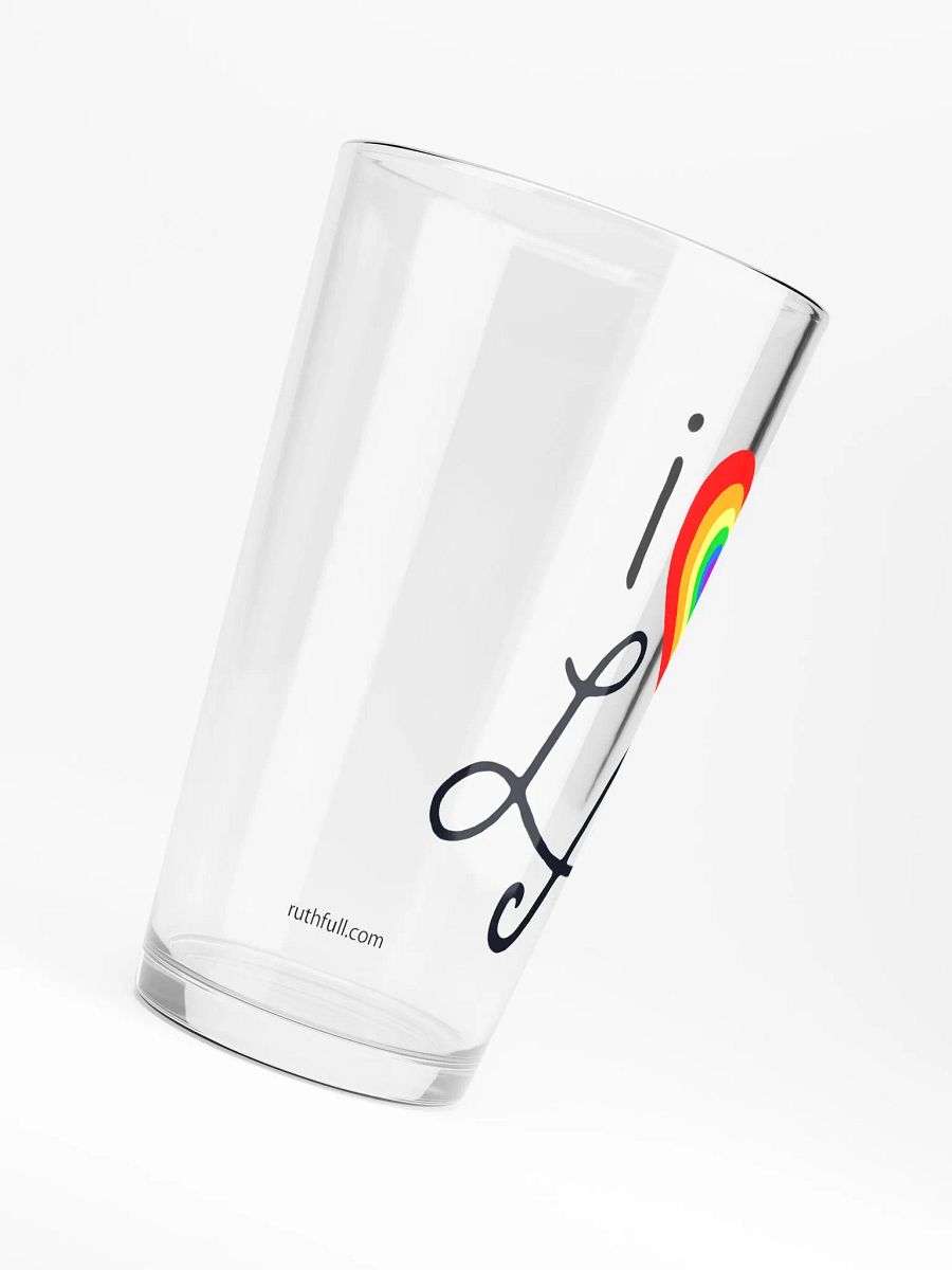 i ❤️ LA Pint Glass ~ Rainbow product image (5)