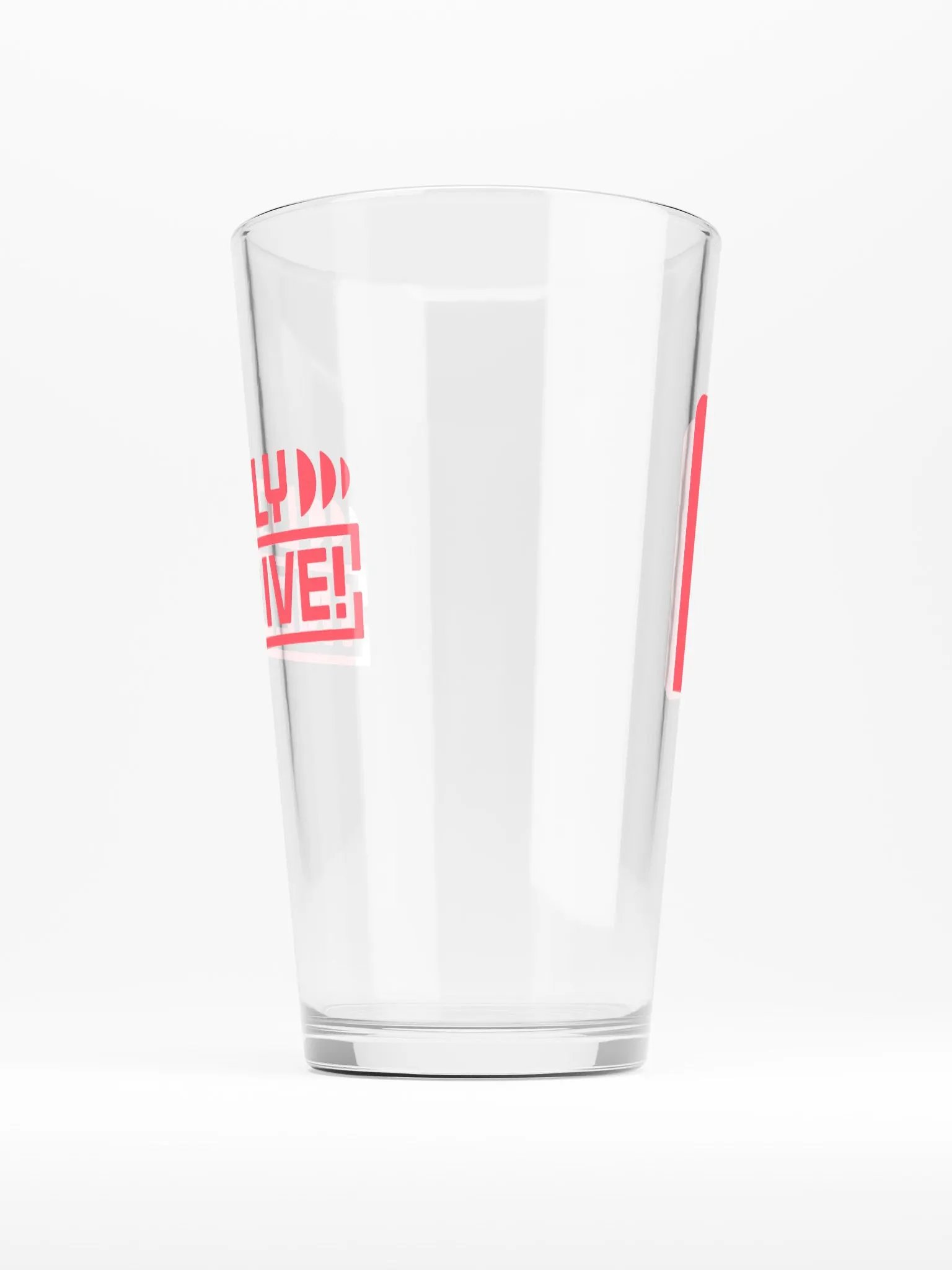 Vibrant Pink Logo Pint Glass product image (1)