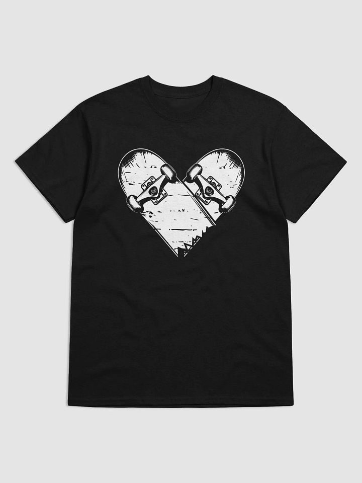 Skateboard heart, Skateboarding t-shirt, Unisex product image (3)