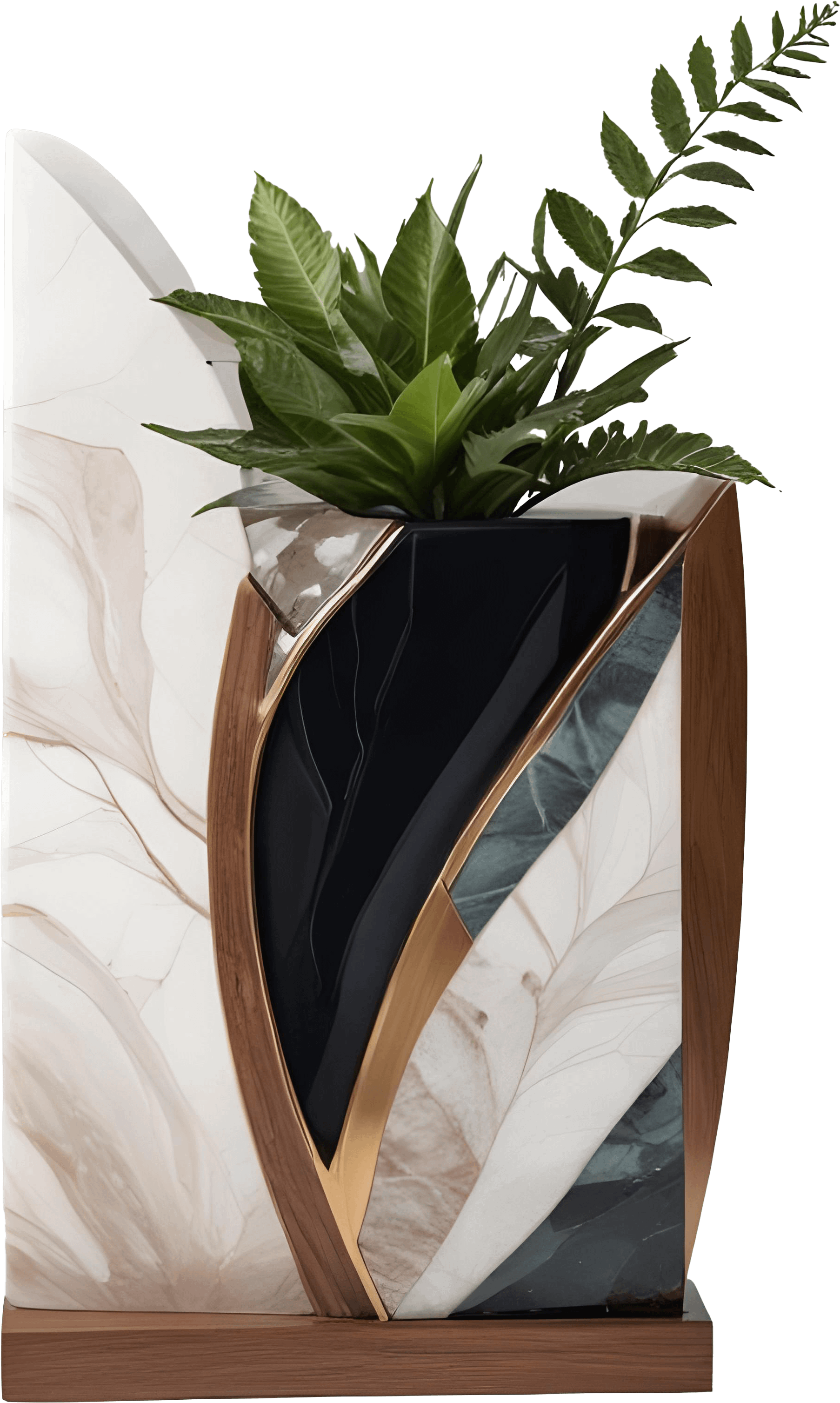 Dream of Eternity – Geometric Elegance Vase PNG product image (1)