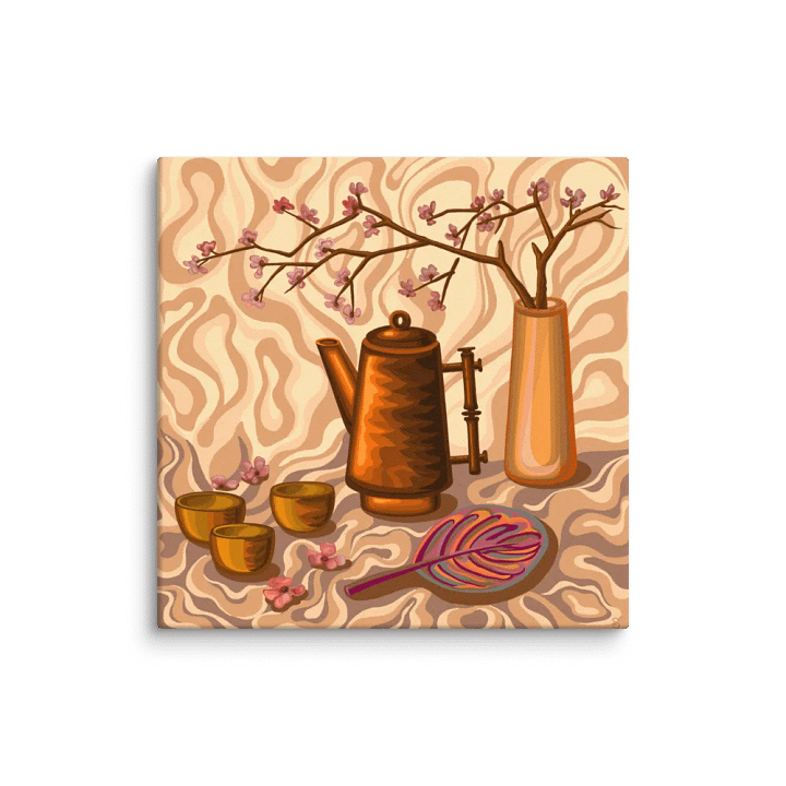 Blossom Brew Canvas Art - Coffee Shop No. 4 product image (1)