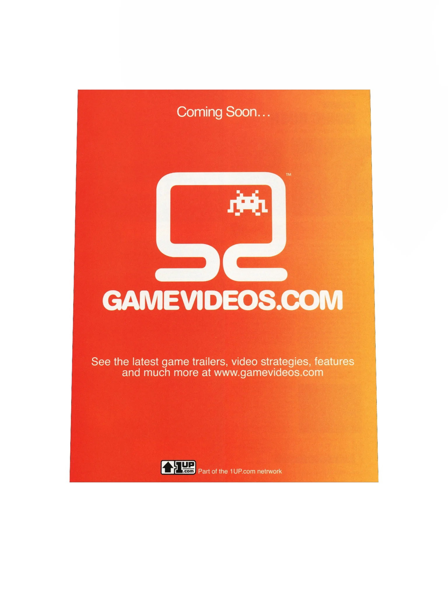 Gamevideos.com - Promotional Poster/Flyer product image (4)