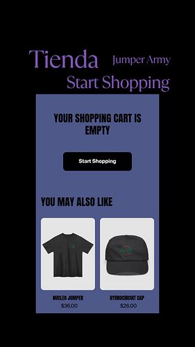 ¡La tienda oficial de Jumper Army ya está activa!
Explora nuestros nuevos diseños exclusivos en:
https://jumperarmy-shop.four...