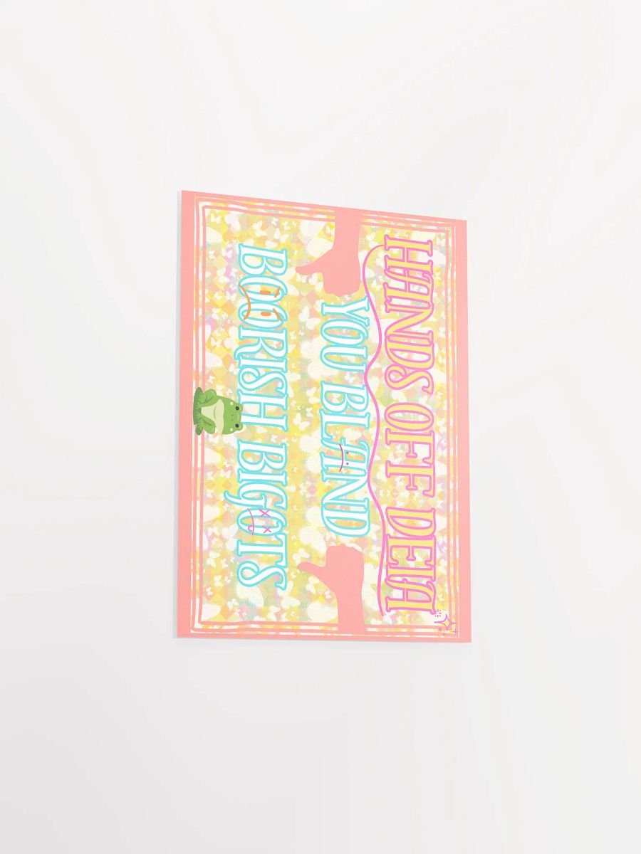 Hands Off DEIA, Bland Boorish Bigots, Protest Poster product image (10)