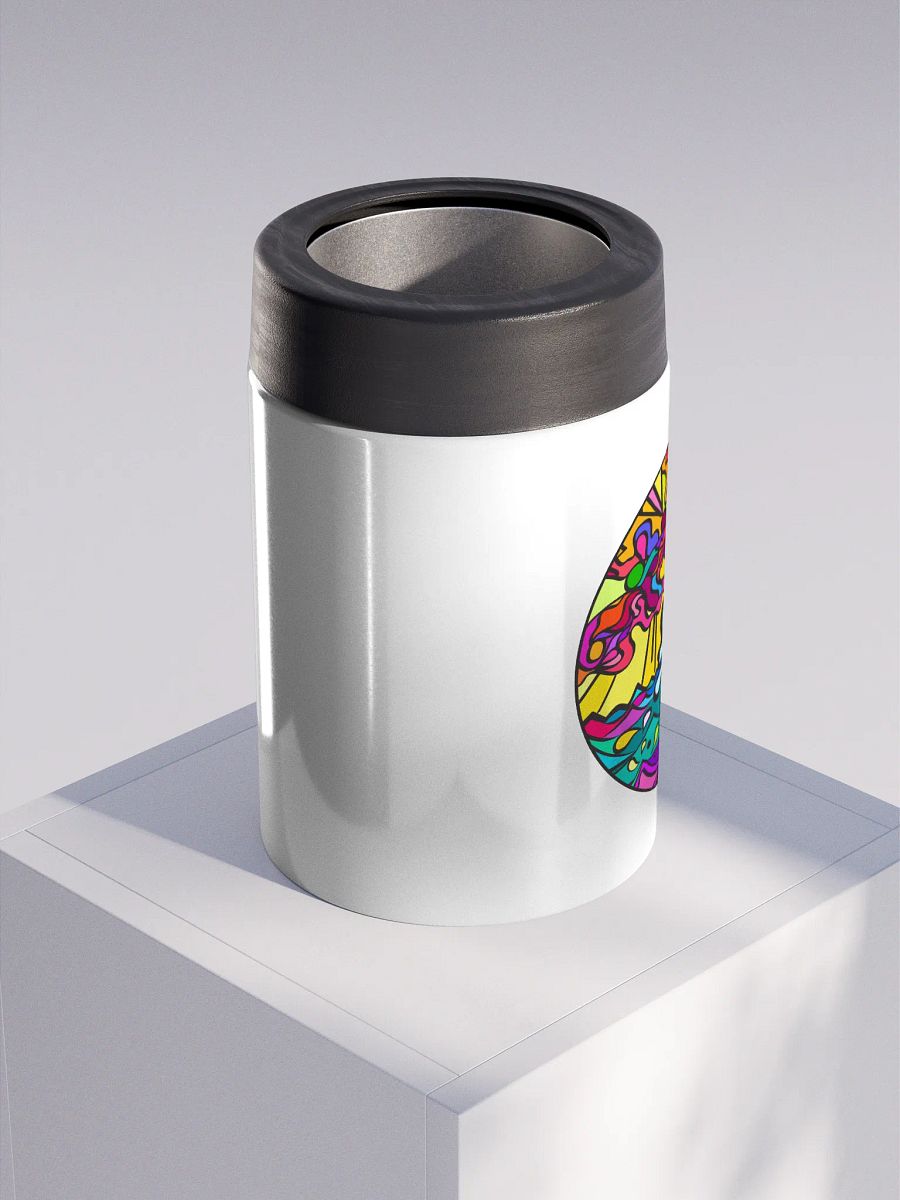Vibrant Swirl Stainless Steel Koozie - Wave at Sunset product image (3)
