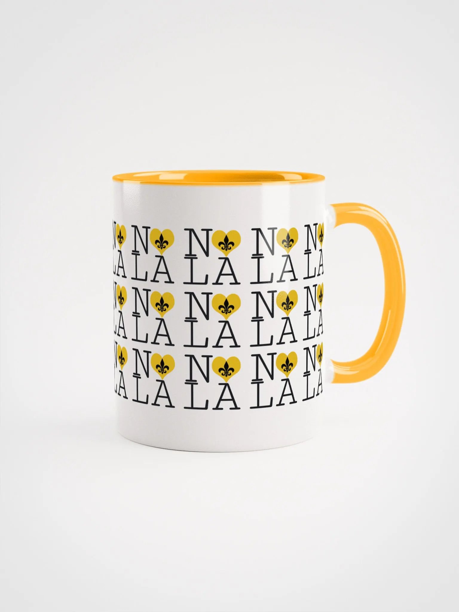 I LOVE NOLA **LEGACY COLOR MUG** (GOLD HEART INFINITY WALL) product image (6)