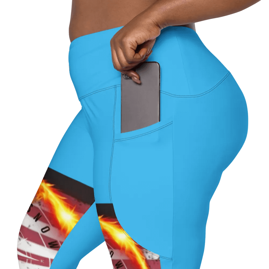 Leggings w pockets deep sky blue product image (7)