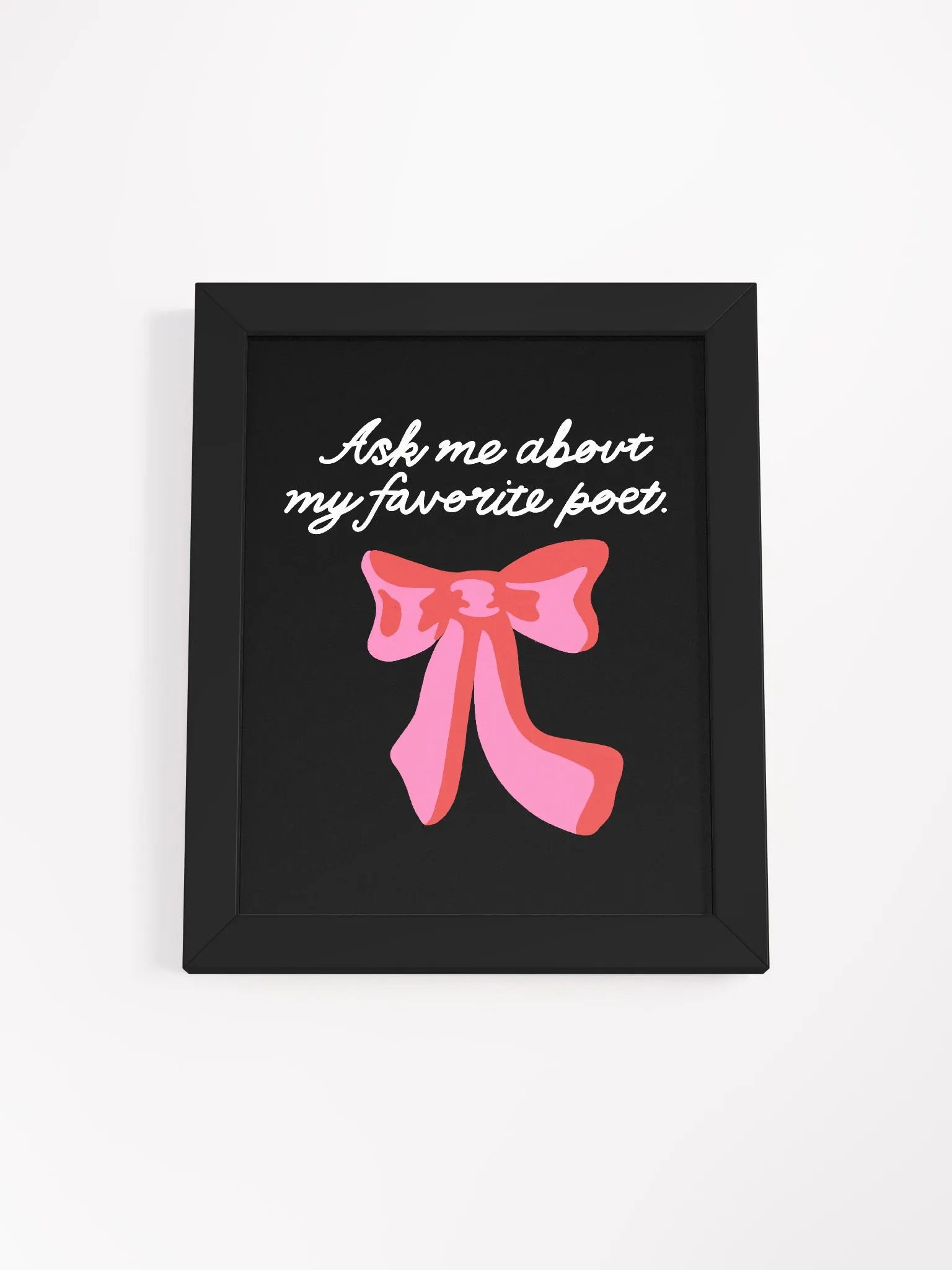 Ask Me Framed Art Print product image (1)