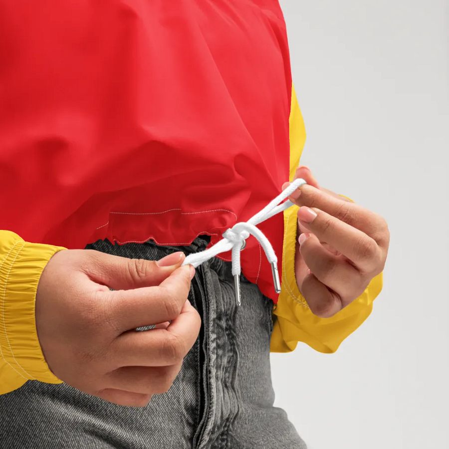 'Caligirl' Red/Yellow Women's Cropped Windbreaker product image (10)