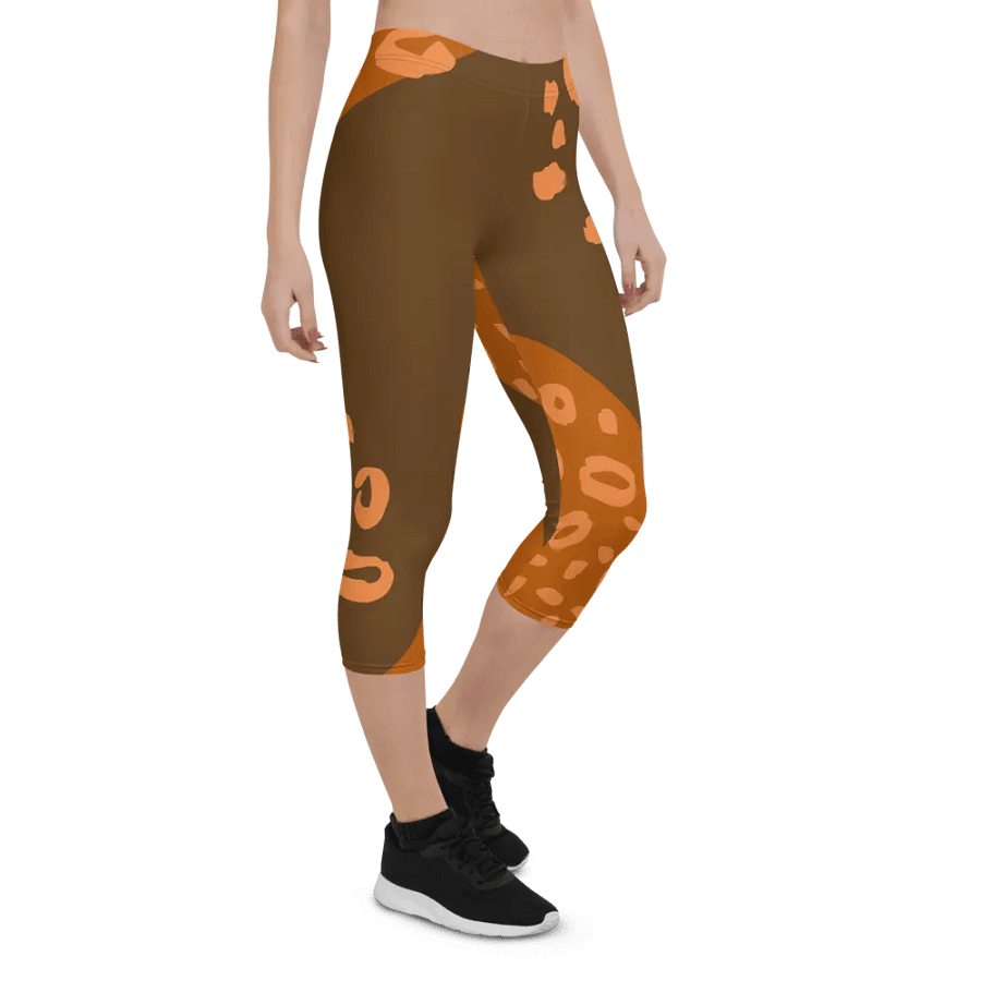 Orange Wilderness Camo Capri Leggings product image (7)