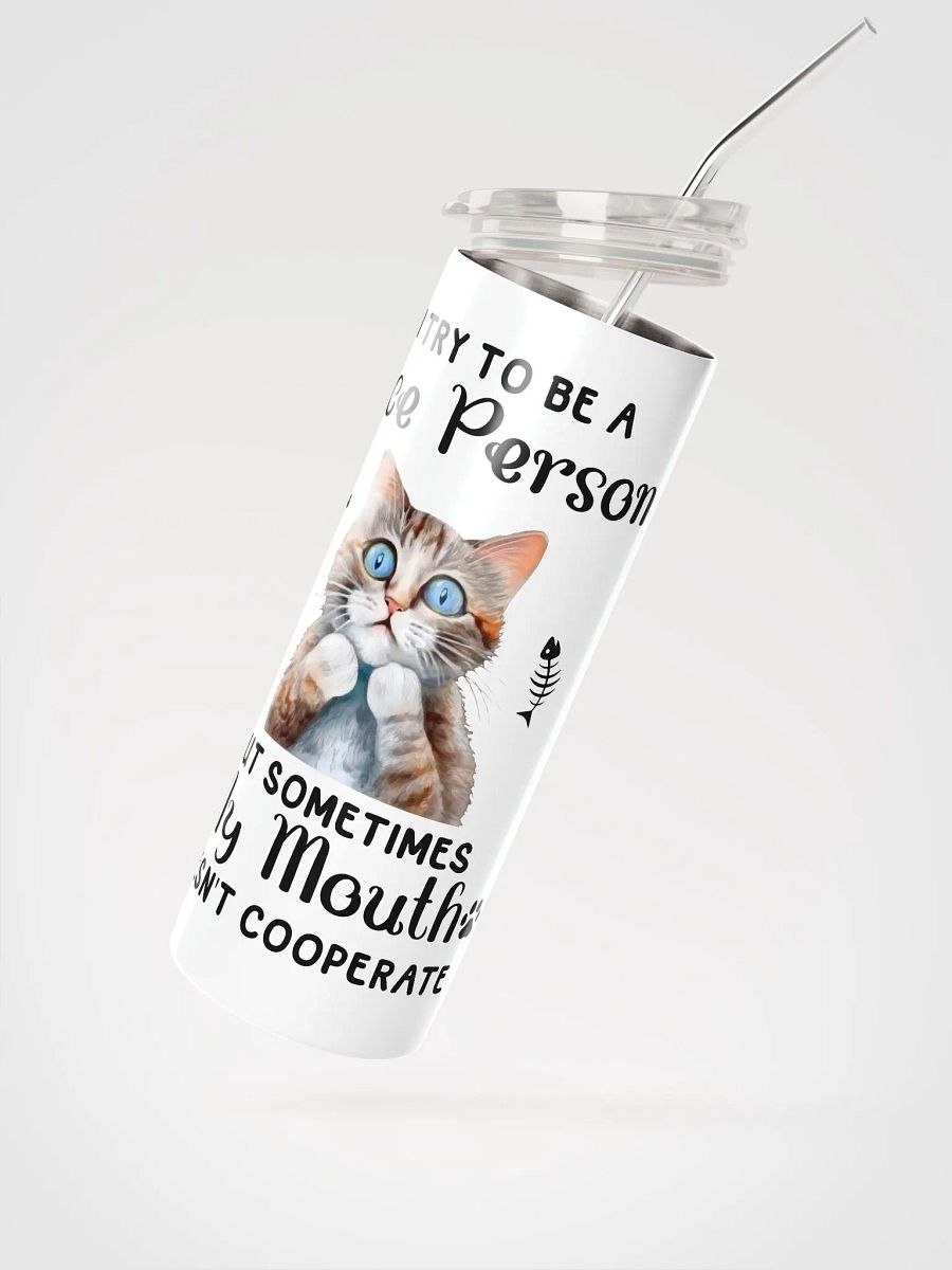 Surprised Cat Tumbler: Embrace Your Honest Charm! product image (3)