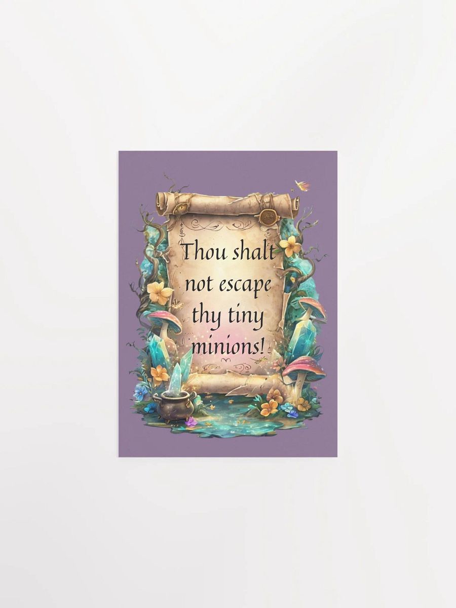 Funny Mom Wall Art – “Thou Shalt Not Escape Thy Tiny Minions!” product image (7)