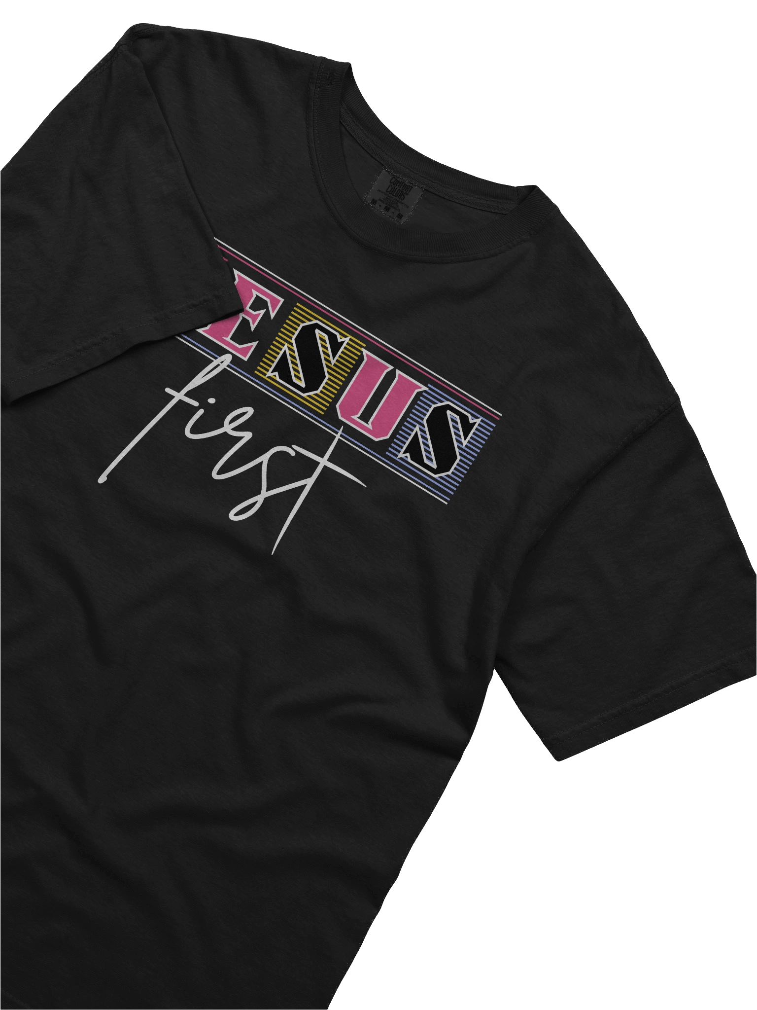 Jesus First Christian T-Shirt | Faith Over Everything Tee | Bold Minimalist Christian Apparel for Believers product image (4)