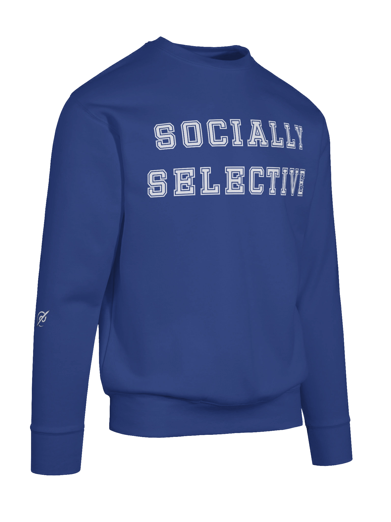 Socially Selective Crew Neck Sweatshirt - White Letter product image (4)