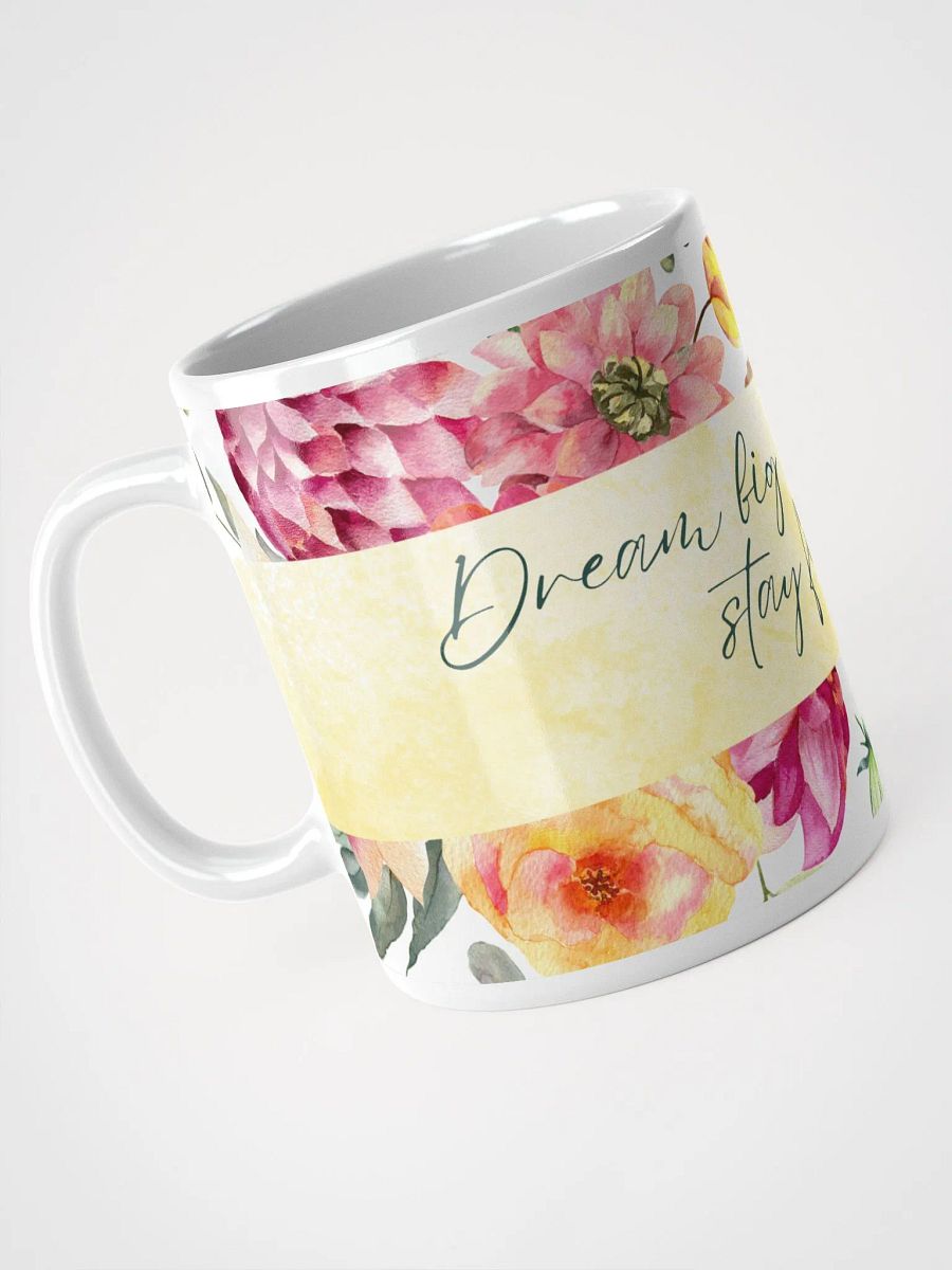 Floral Motivation White Glossy Mug product image (4)