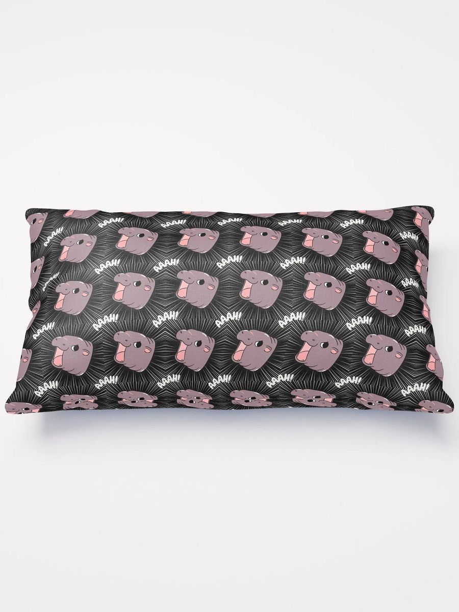 MOODENG'S BLACK AAAH! PILLOW! product image (2)