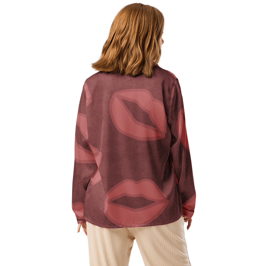 Glossy SexyBaddies Lips Women's Pajama Top product image (3)