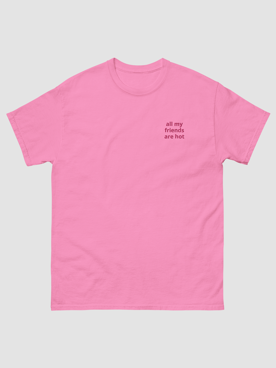 Hot Friends Pink Embroidered T-Shirt product image (1)