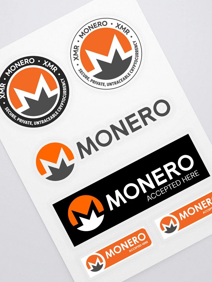 Monero Sticker Sheet product image (1)