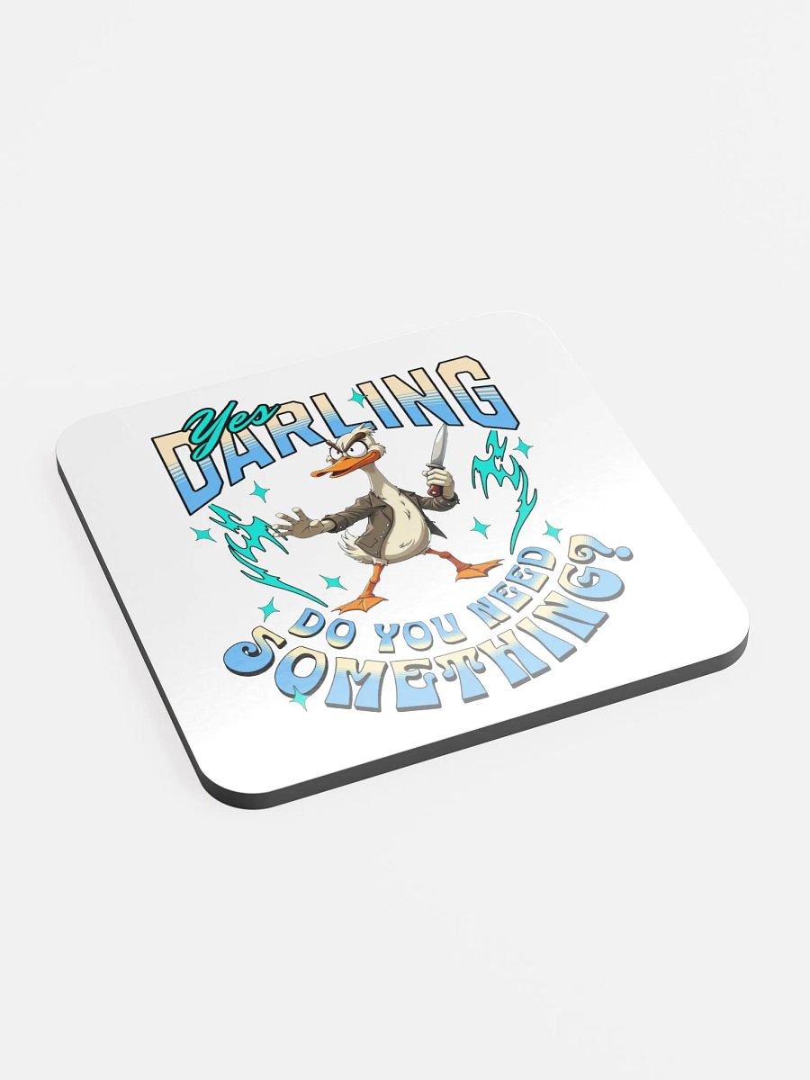 Yes Darling Do You Need Something Quirky Leather Coaster Set product image (3)