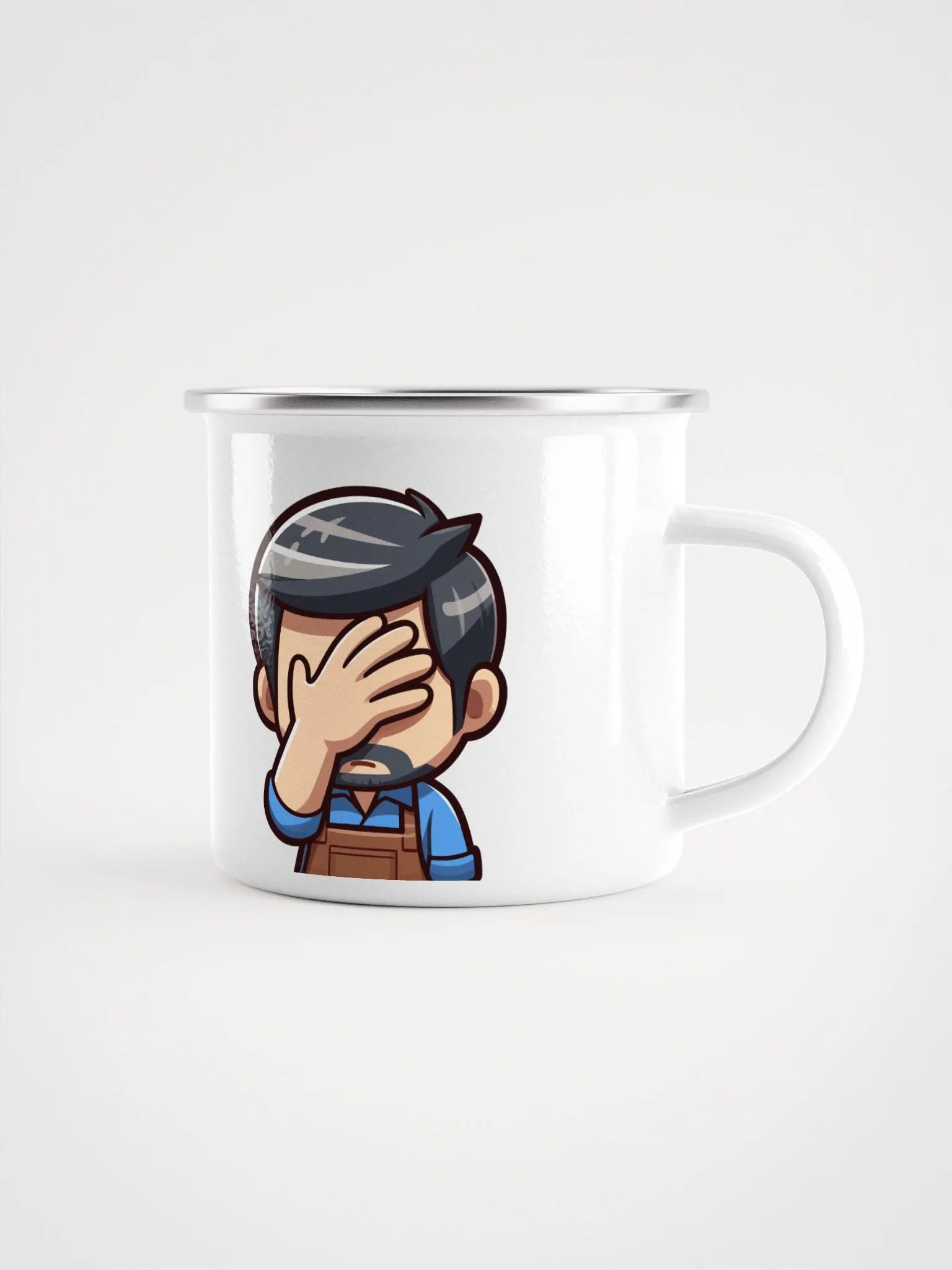 Face Palm Enamel Mug product image (1)