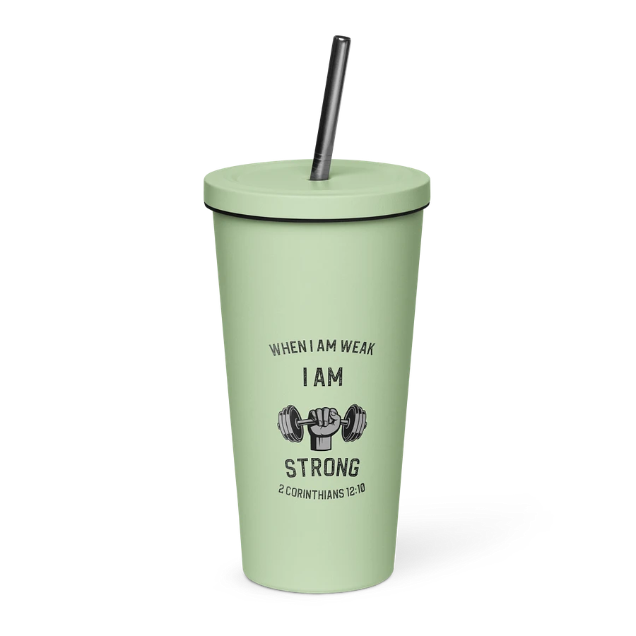 I Am Strong 20 oz. Insolated Cup: Mint product image (1)