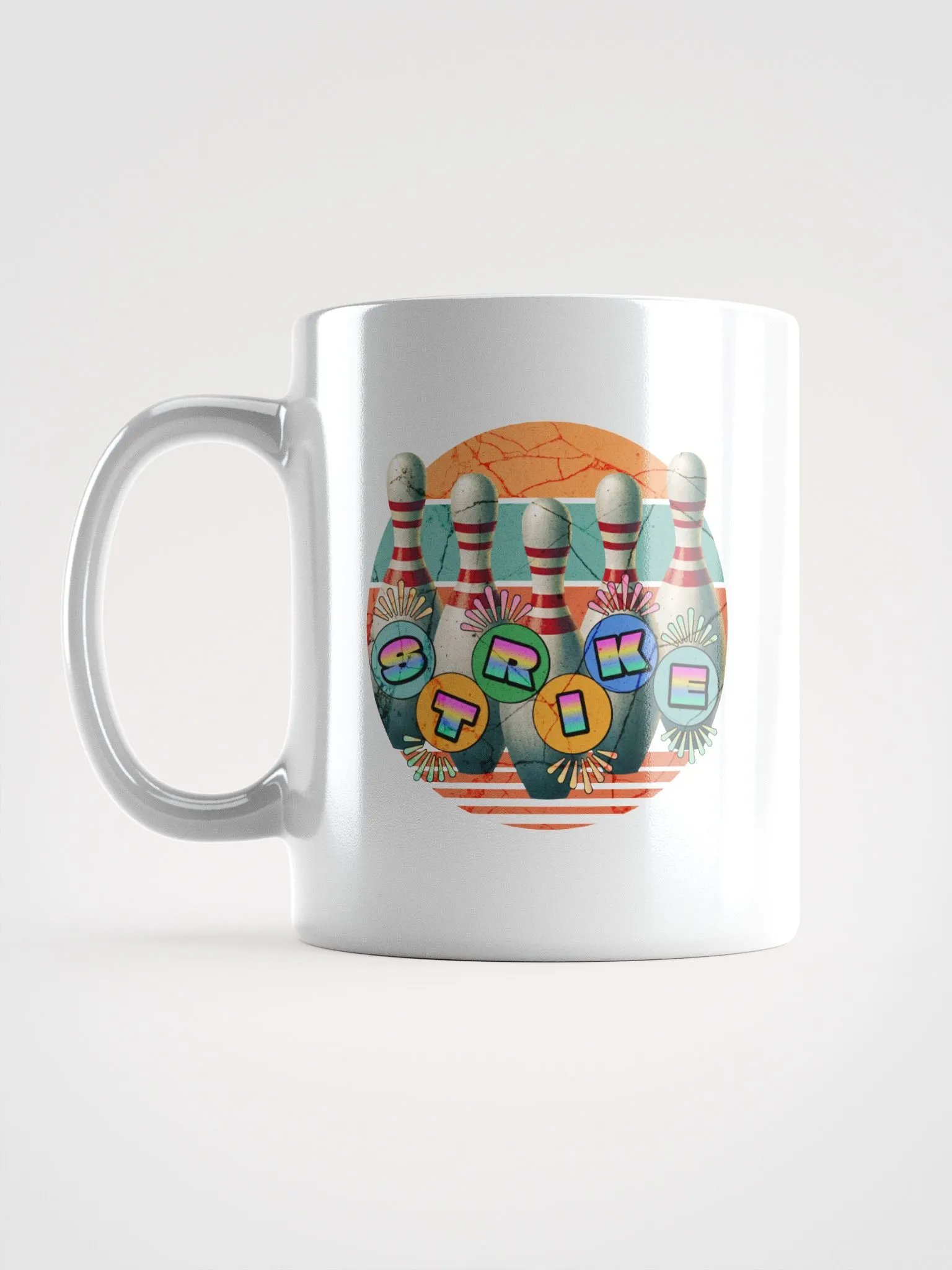 Strike Pins Bowling Retro Mug product image (1)