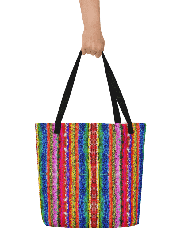 Boho colorful Stripes Tote Bag product image (1)