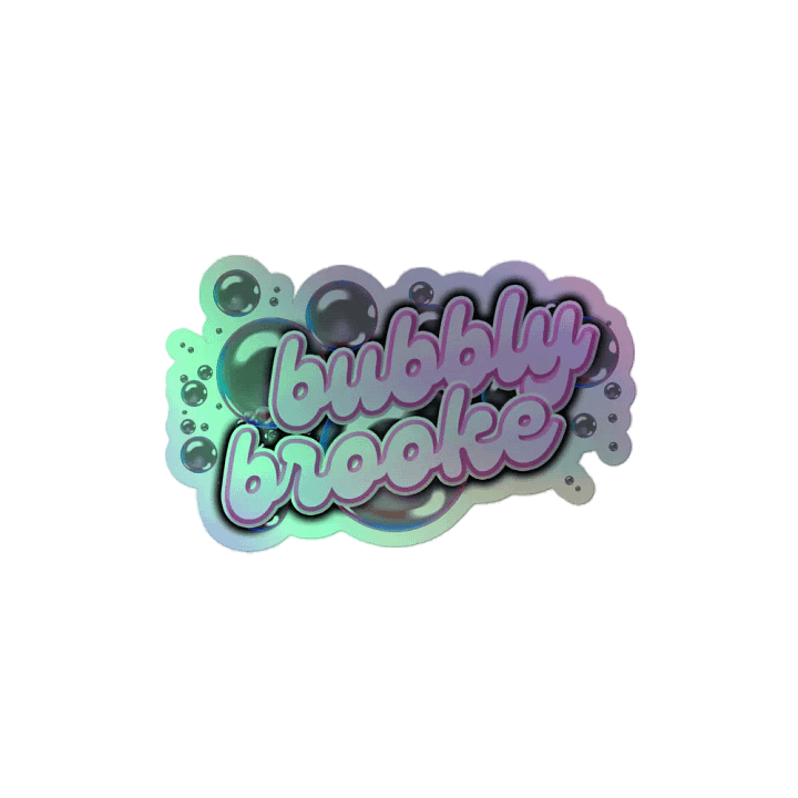BUBBLY BROOKE HOLOGRAPHIC STICKER product image (2)