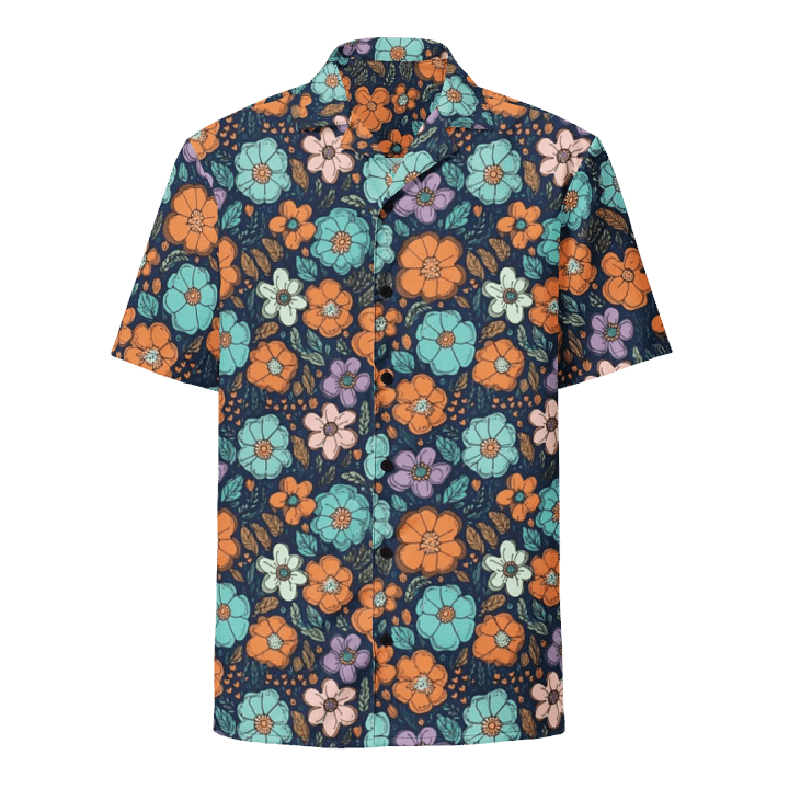 Retro Floral Pattern-Seamless Folk Art Design Hawaiian Shirt product image (1)