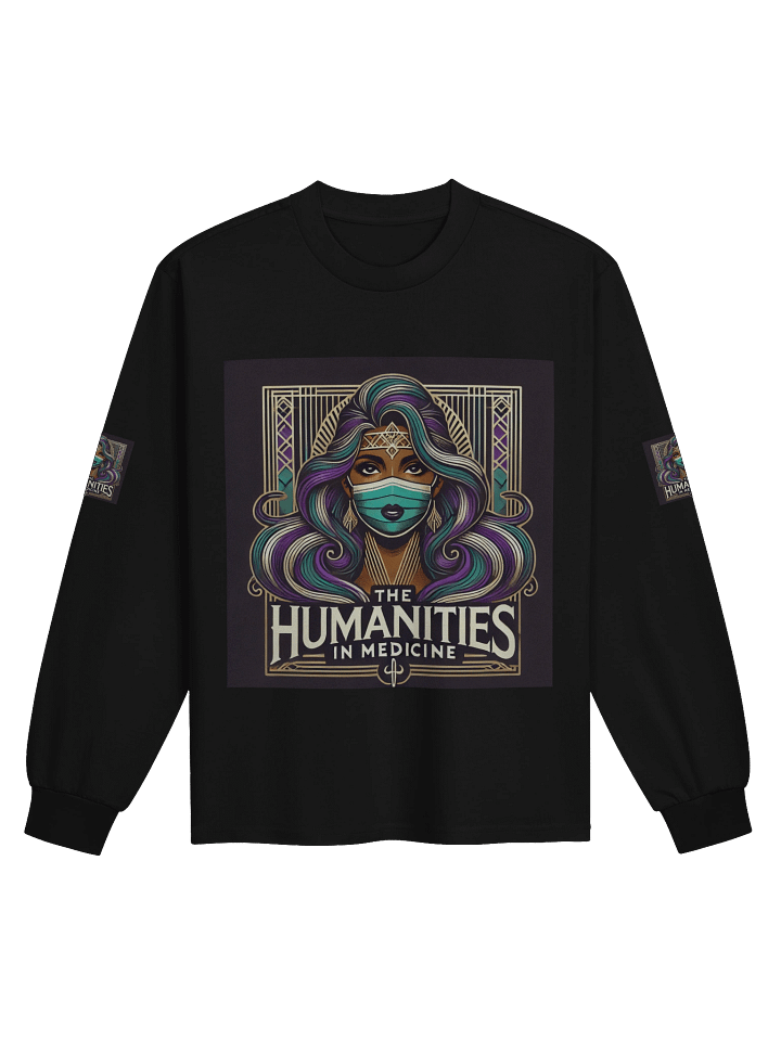 Humanities In Medicine Art Deco Headband Healthcare Heroine Long Sleeve Shirt product image (2)