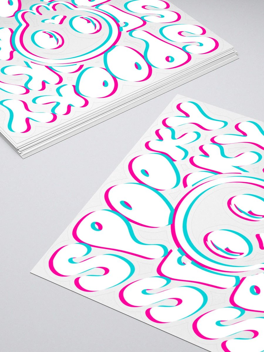 SPOOKY STICKER WHT product image (4)