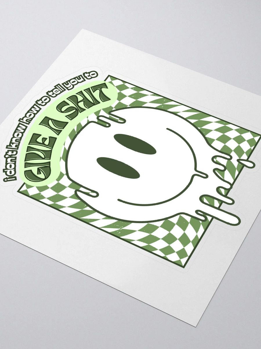 GIVE A SH*T kiss-cut sticker product image (3)
