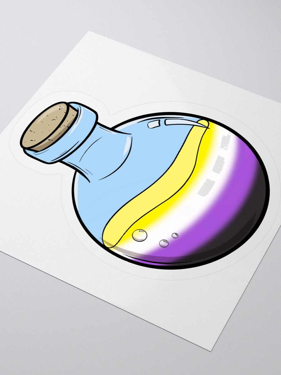 Non-Binary Pride Potion | 3" Sticker product image (3)