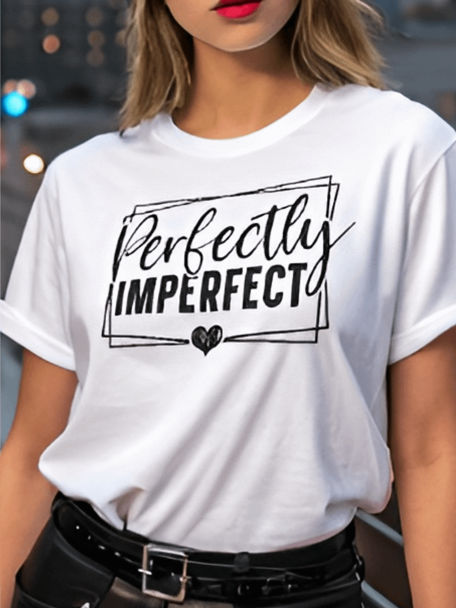 Perfectly Imperfect - Women's White T-Shirt product image (1)