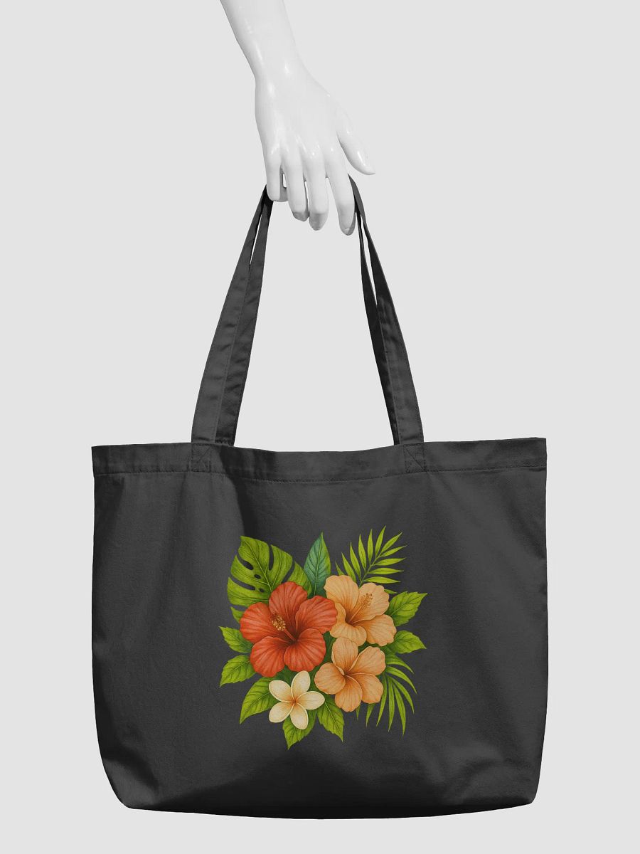 Tropical Bloom Organic Cotton Tote Bag product image (5)