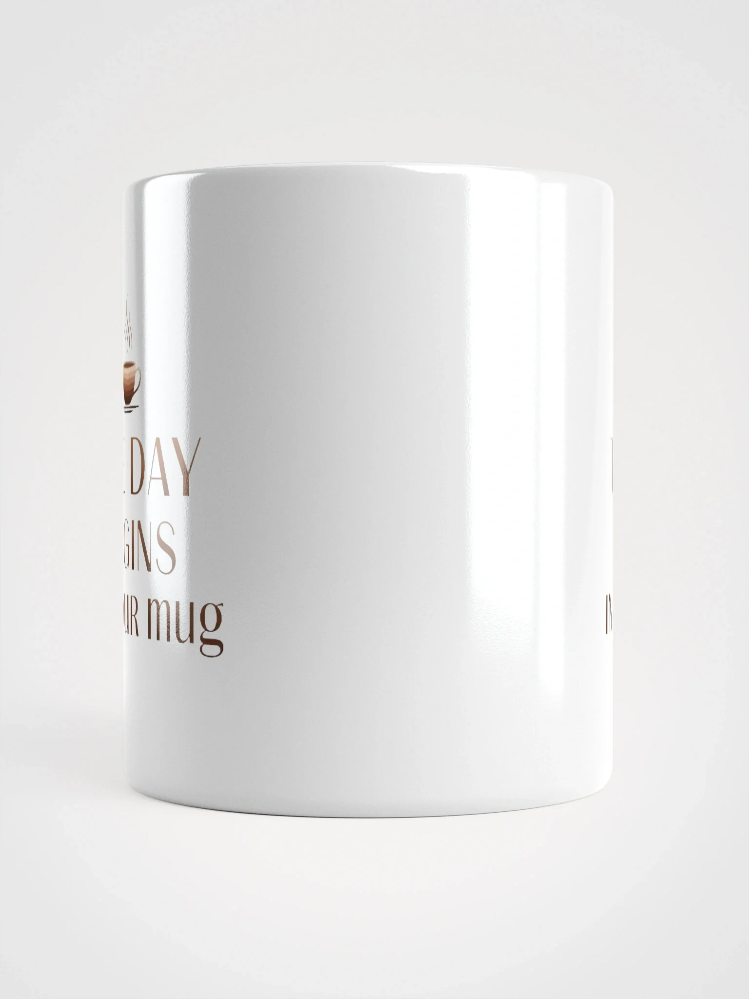 Start Your Morning Right with "The Day Begins in Your Mug" – Inspirational Coffee & Tea Mug for a Positive Day Boost product image (6)