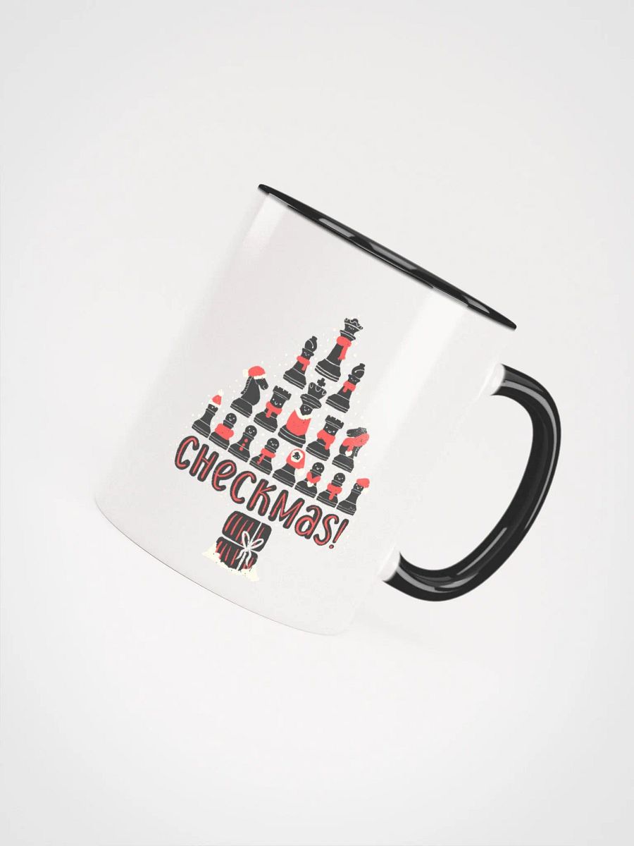 Ceramic Mug Festive Checkmate Chess - black pieces product image (4)