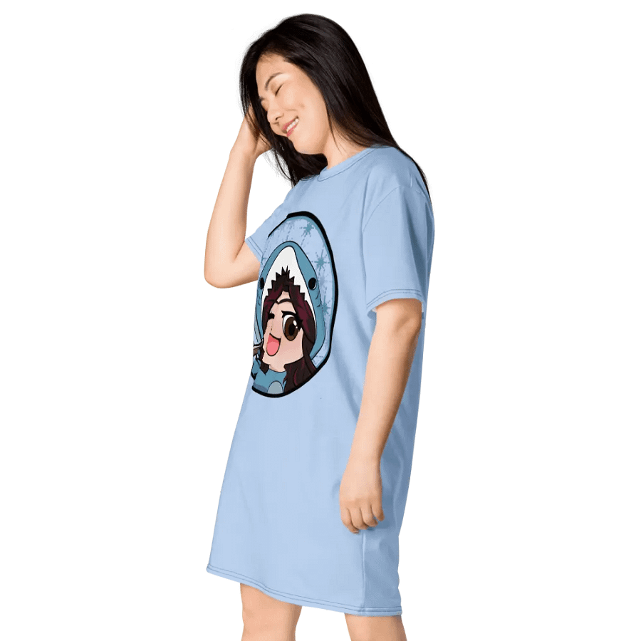 Kiss T-shirt Dress (light blue) product image (4)