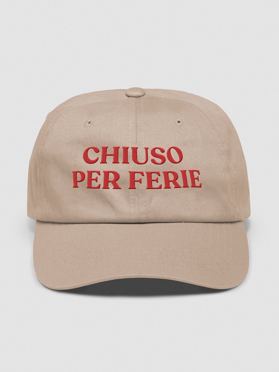 chiuso per ferie "closed for the holiday" hat product image (1)