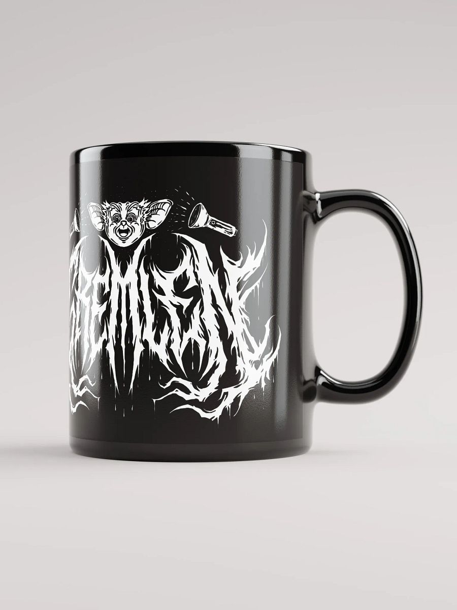 Black Glossy Mug - White Logo product image (2)