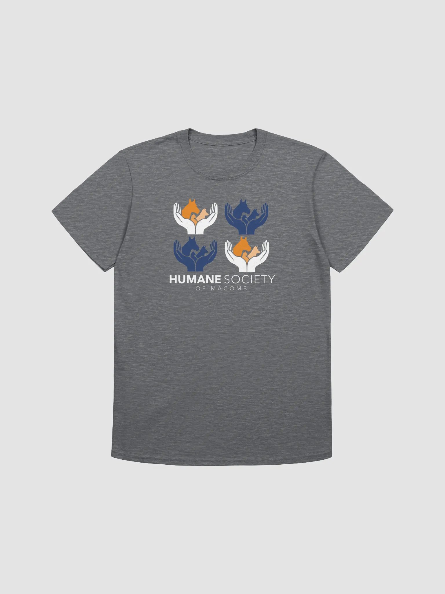 Humane Society of Macomb Colored Logo T-Shirt product image (3)