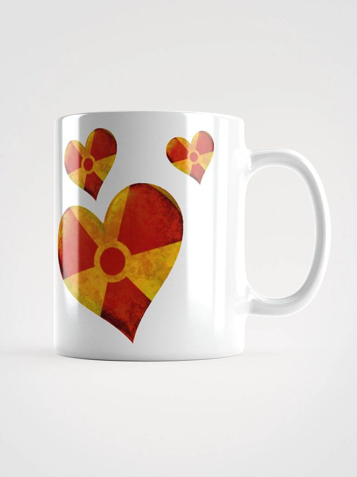 50 Rad Hearts Mug - Red on White product image (1)