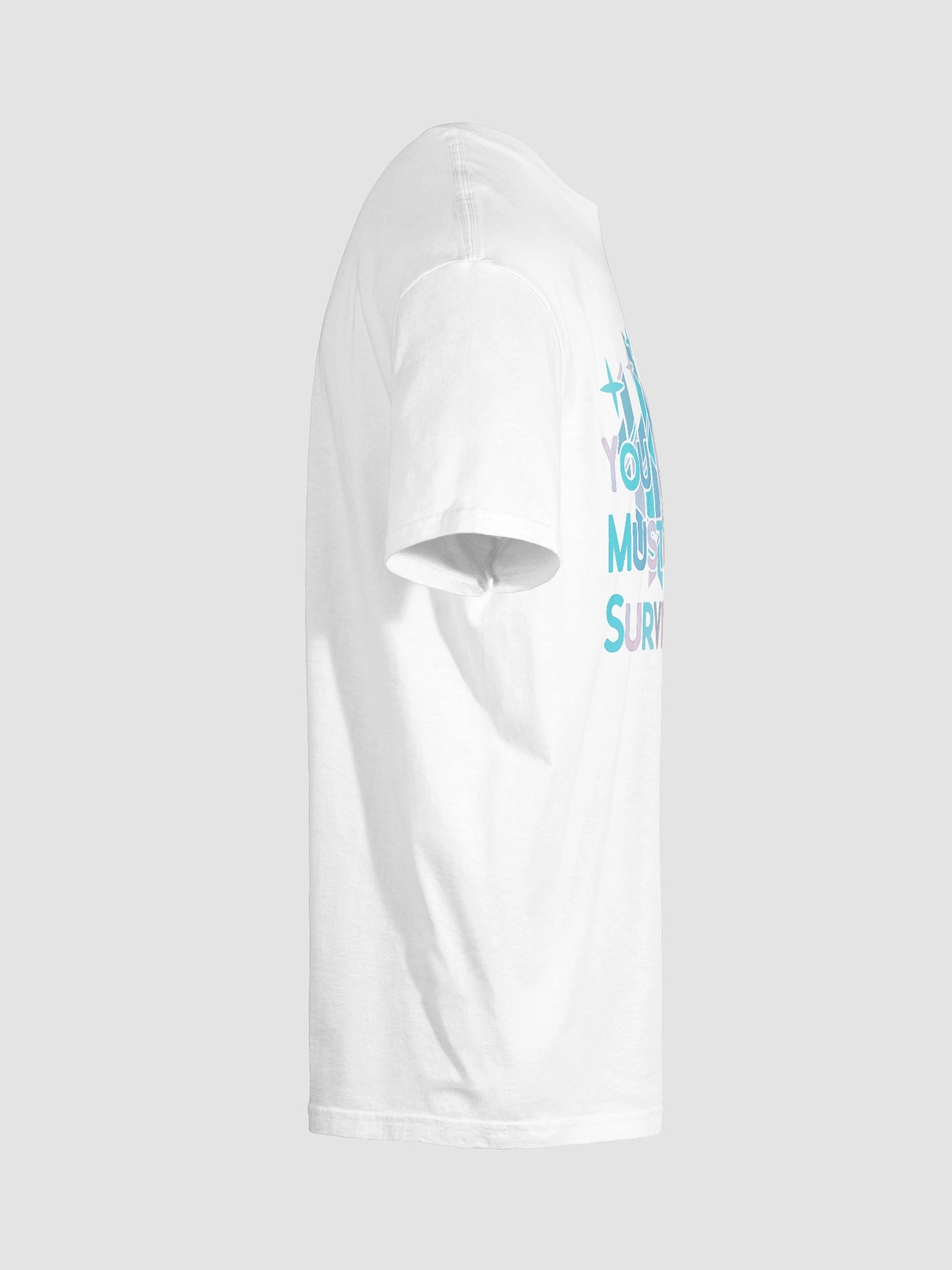 "YOU MUST SURVIVE" Stained Glass T-Shirt (White) product image (10)